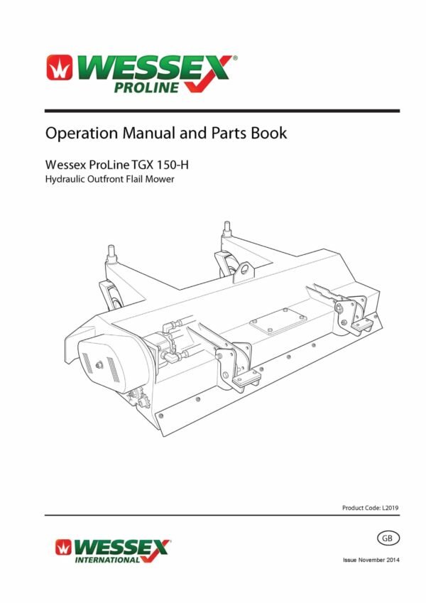 L2019 tgx150h manual page 01 scaled - professional groundcare & agricultural equipment