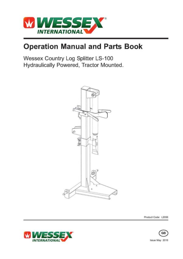 L2056 ls100 logsplitter page 01 - professional groundcare & agricultural equipment
