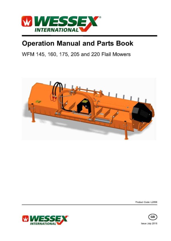 L2058 wfm 145 220 page 01 - professional groundcare & agricultural equipment