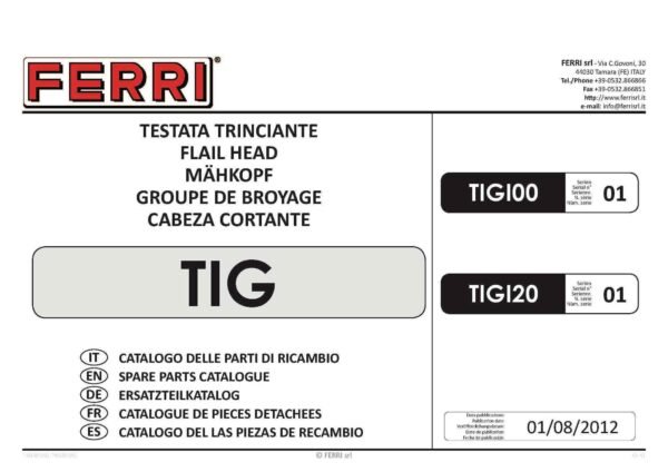 Tig 100 120 page 01 - professional groundcare & agricultural equipment