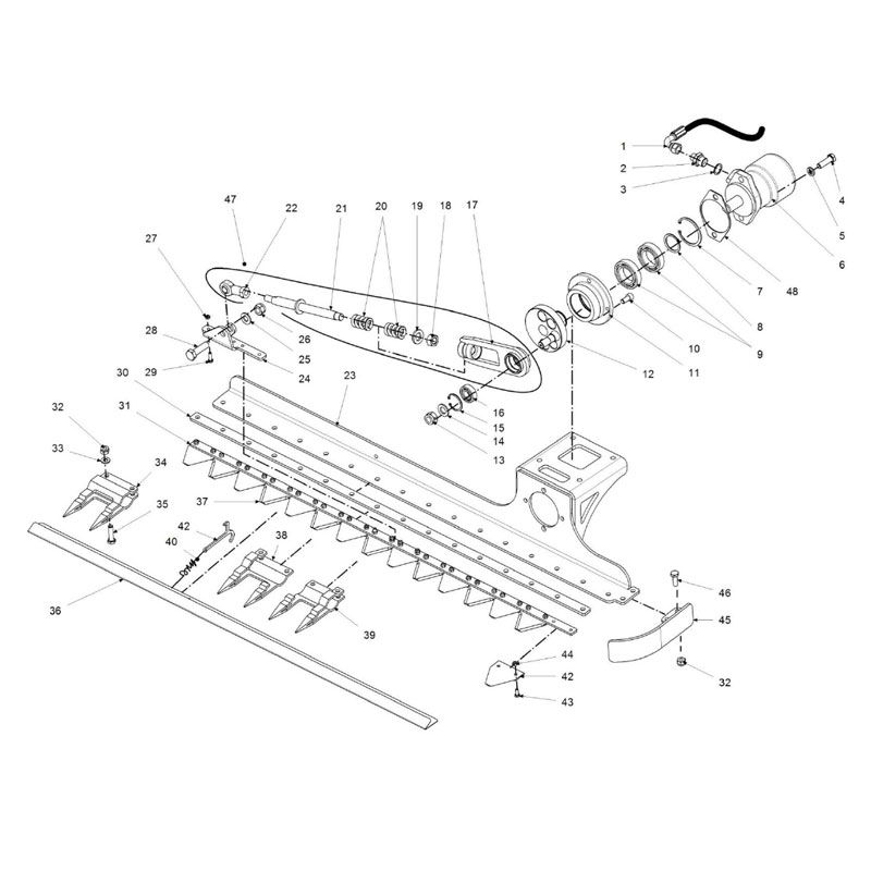 CHT-120 Cutting Bar With Blades | Wessex